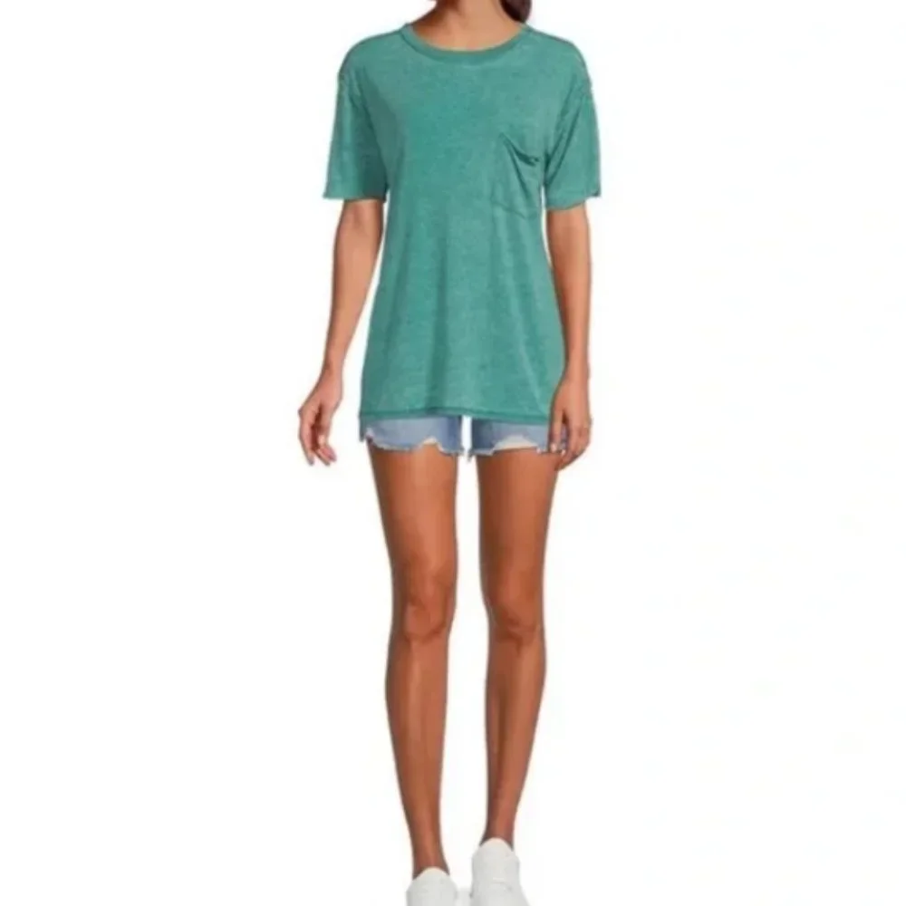 NWT Free People Vella Tee / Cypress - Picture 2 of 4